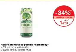 Monoprix SOMERSBY Bière aromatisée pomme offre