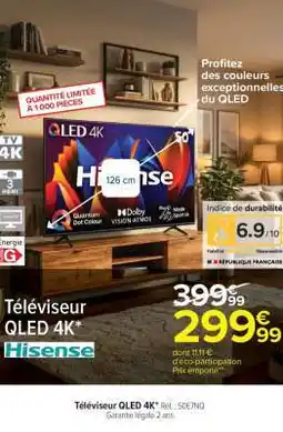 Carrefour Téléviseur QLED 4K offre