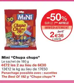 Monoprix CHUPA CHUPS Mini offre
