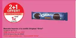 Monoprix OREO Biscuits fourrés à la vanille Original offre