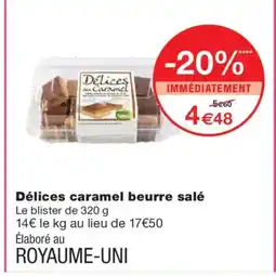 Monoprix Délices caramel beurre salé offre