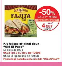Monoprix OLD EL PASO Kit fajitas original doux offre