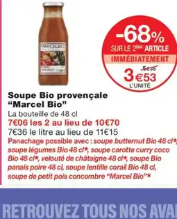 Monoprix MARCEL BIO Soupe Bio provençale offre