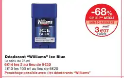 Monoprix WILLIAMS Déodorant Ice Blue offre