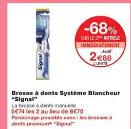 Monoprix SIGNAL Brosse à dents Système Blancheur offre