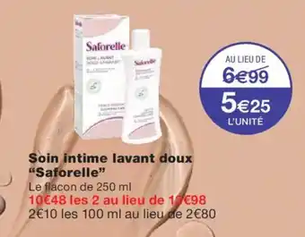 Monoprix SAFORELLE Soin intime lavant doux offre