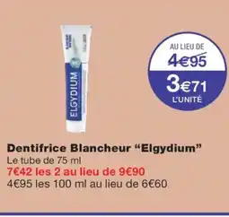 Monoprix ELGYDIUM Dentifrice Blancheur offre