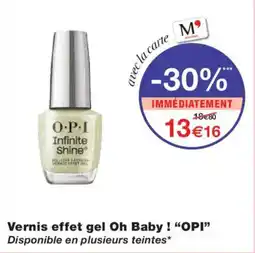 Monoprix OPI Vernis effet gel Oh Baby! offre