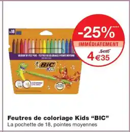 Monoprix BIC Feutres de coloriage Kids offre