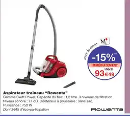 Monoprix ROWENTA Aspirateur traîneau offre