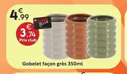 Maxi Bazar Gobelet façon grès offre