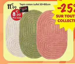 Maxi Bazar Tapis coton tufté offre