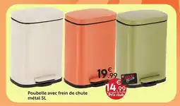 Maxi Bazar Poubelle avec frein de chute métal offre