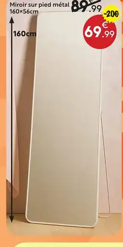 Maxi Bazar Miroir sur pied métal offre