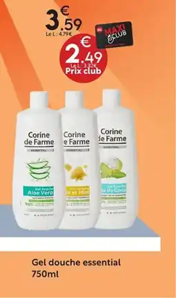 Maxi Bazar Gel douche essential offre
