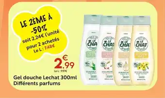Gel douche Lechat Différents parfums