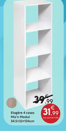Maxi Bazar Etagère 4 cases Mix'n Modul offre
