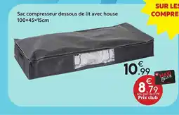 Maxi Bazar Sac compresseur dessous de lit avec house offre