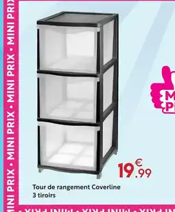 Maxi Bazar Tour de rangement Coverline 3 tiroirs offre