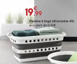 Maxi Bazar Panière à linge rétractable offre