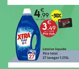 Maxi Bazar XTRA Lessive liquide total 27 lavages offre