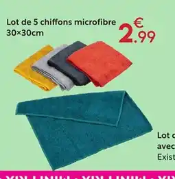 Maxi Bazar Lot de 5 chiffons microfibre offre