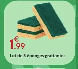 Maxi Bazar Lot de 3 éponges grattantes offre