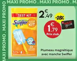 Maxi Bazar SWIFFER Plumeau magnétique avec manche offre