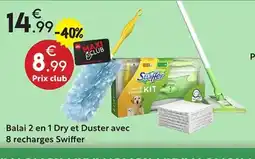 Maxi Bazar Balai 2 en 1 Dry et Duster avec offre