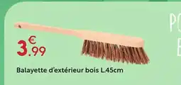 Maxi Bazar Balayette d'extérieur bois offre