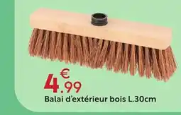 Maxi Bazar Balai d'extérieur bois offre