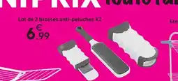 Maxi Bazar Lot de 2 brosses anti-peluches X2 offre