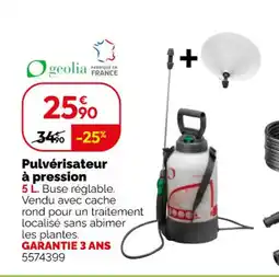 Weldom GEOLIA Pulvérisateur à pression offre