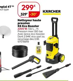 Weldom KÄRCHER Nettoyeur haute pression K6 Eco Booster offre