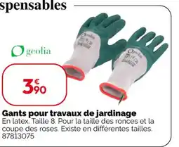 Weldom GEOLIA Gants pour travaux de jardinage offre