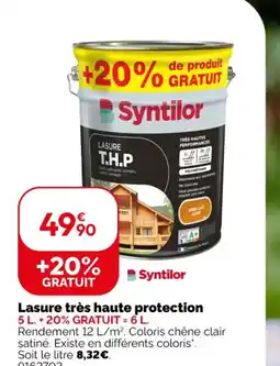 Weldom SYNTILOR Lasure très haute protection offre