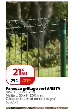 Weldom ARISTA Panneau grillage vert offre
