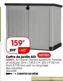 Weldom KETER Coffre de jardin offre
