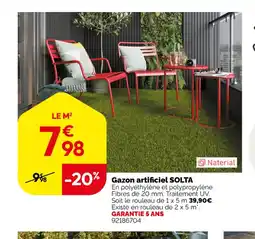 Weldom SOLTA Gazon artificiel offre