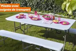 Weldom Table pliante 6 personnes offre