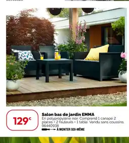 Weldom EMME Salon bas de jardin offre
