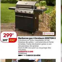 Weldom KENTON II Barbecue gaz 4 bruleurs offre