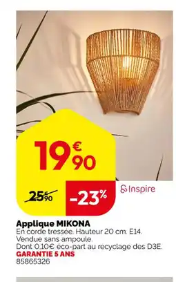 Weldom MIKONA Applique offre