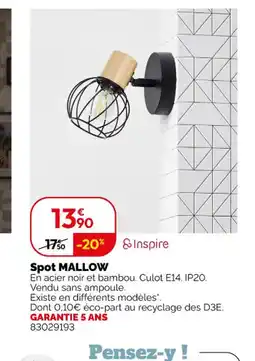 Weldom MALLOW Spot offre