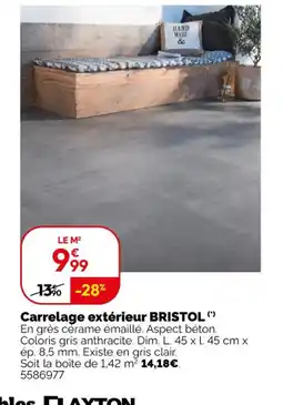 Weldom BRISTOL Carrelage extérieur offre