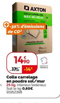 Weldom Colle carrelage en poudre sol/mur offre