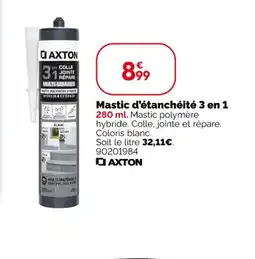 Weldom AXTON Mastic d'étanchéité 3 en 1 offre