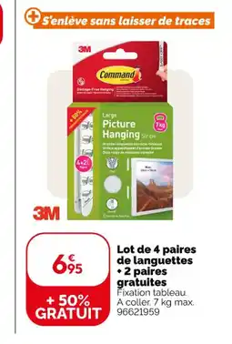 Weldom 3M Lot de 4 paires de languettes +2 paires gratuites offre