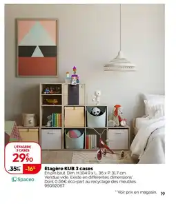 Weldom KUB Etagère 3 cases offre