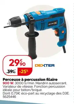 Weldom DEXTER Perceuse à percussion filaire offre